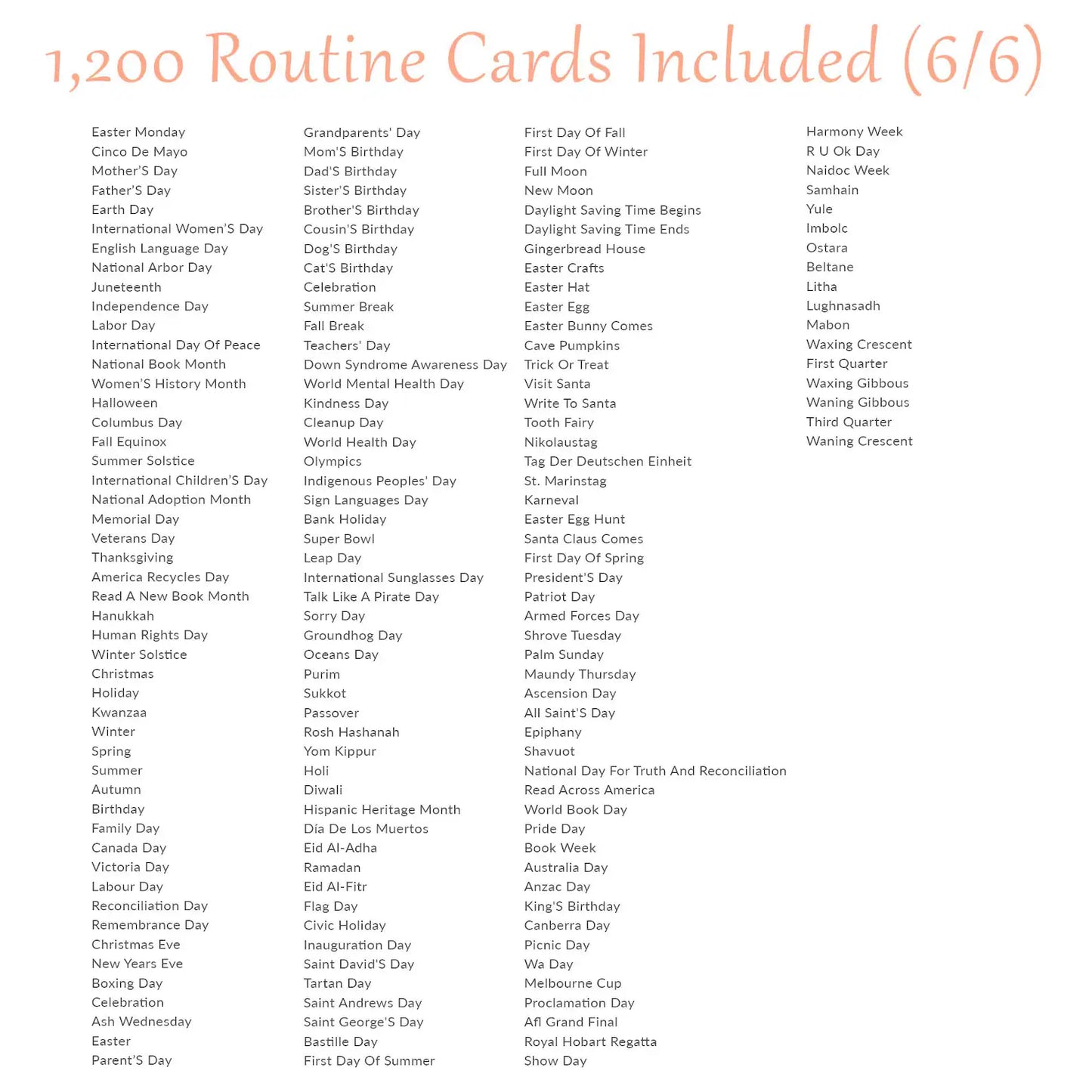🗓️ Daily Routine Cards – Visual Schedule for Kids 👧👦✨
